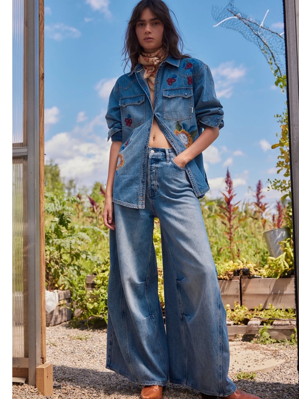 NWOT Free People We The Free Westward Demi Jeans